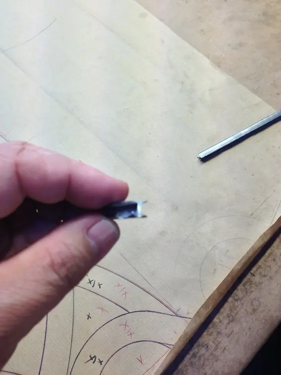Producción en taller — Corte de vidrio